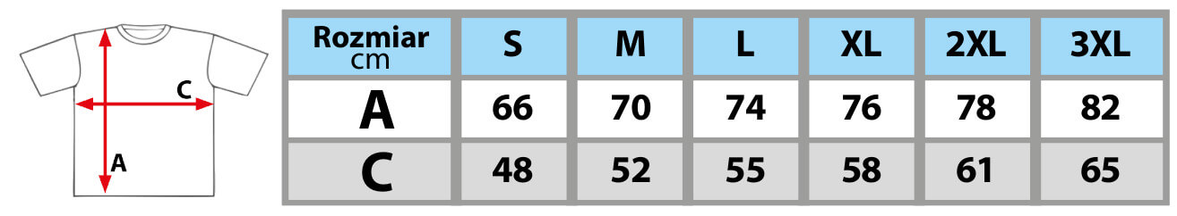 Size chart of BHP DEDRA clothing