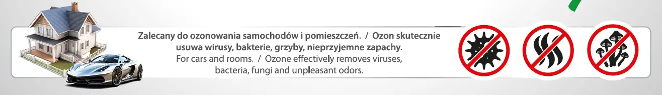 Ozonator, generator ozonu - skutecznie usuwa wirusy, bakterie i grzyby