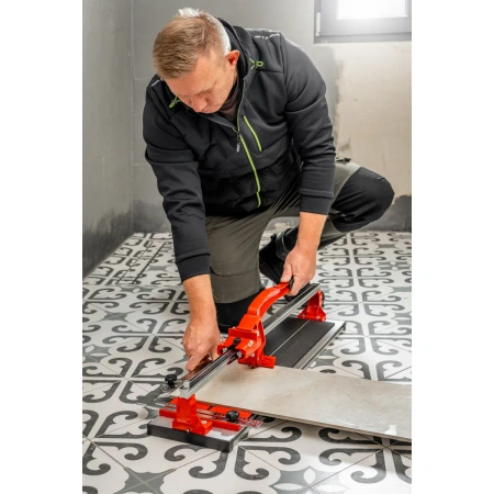 Przecinarka do płytek, maszynka ręczna do glazury DEDRA 1151 700mm, 70cm, łożyskowana, prowadnica profil ''X"