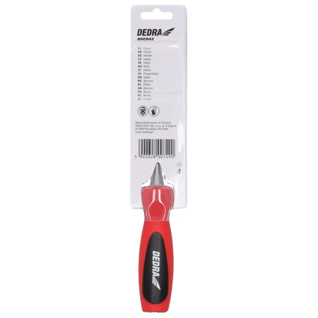 Dłuto do drewna, stolarskie DEDRA 06C042 38mm, stal CrV, dwumateriałowy uchwyt