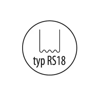 Zszywki do plastiku DEDRA DED75275 typ RS18, 0.8mm, mała fala,100szt