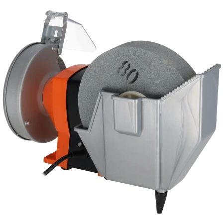 Szlifierka stołowa, dwutarczowa A067130 PANSAM 250W, 150x20mm, 200x20mm, do pracy na sucho i mokro