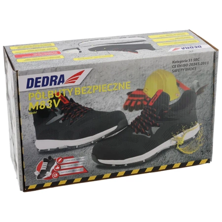 Półbuty bezpieczne BH9M83V-41 sport, rozm.41, kat.S1 SRC, kompozyt