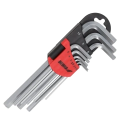 Zestaw kluczy sześciokątnych długich DEDRA 06F201 zestaw 9szt, 1.5-10mm  CRV