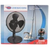 Wentylator biurkowy DESCON DA-0902B 20W, 9", czarny