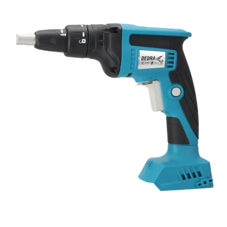 Wkrętarka do regipsów z podajnikiem, wkrętarka taśmowa akumulatorowa DEDRA SAS+ALL DED7159 bezszczotkowa
