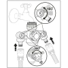 Przyłącze kranowe kątowe podwójne 1/2"-3/4", karta, GARDEN DEDRA 80N008K