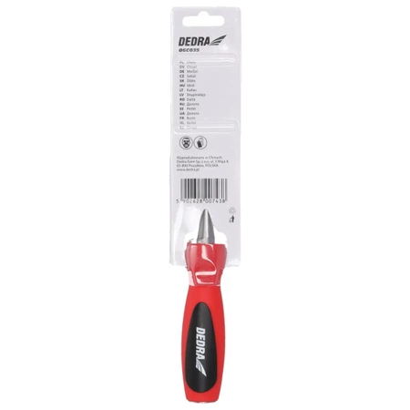 Dłuto do drewna, stolarskie DEDRA 06C035 16mm, stal CrV, dwumateriałowy uchwyt