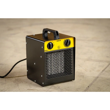 Nagrzewnica elektryczna PTC 3,0kW, kwadratowa, czarna DEDRA DED9931C1 ceramiczny element grzejny