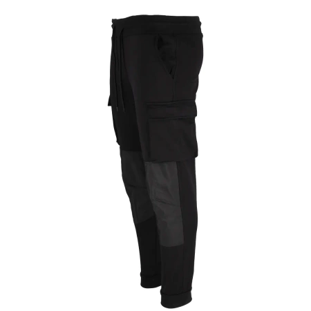 Spodnie dresowe czarne DEDRA BH21SA-XXL, rozmiar XXL/58, gramatura 300 g/m²