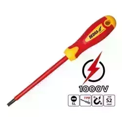 Wkrętak izolowany, śrubokręt elektryczny płaski DEDRA 06B006 5.5x125mm