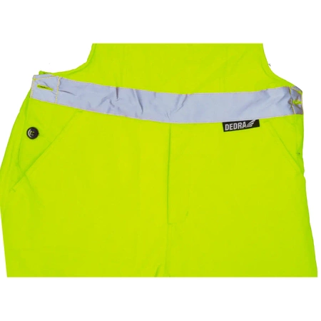 Spodnie ocieplane ogrodniczki DEDRA BH80SO1-XL rozmiar XL, żółte