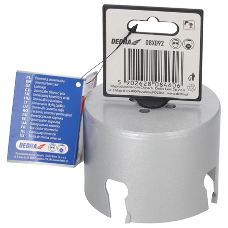 Otwornica uniwersalna TCT DEDRA 08X092 92mm 5/8''