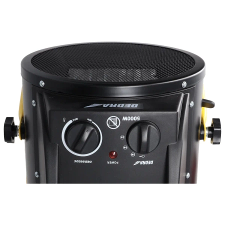 Nagrzewnica elektryczna PTC 5,0kW, 400V, okrągła, czarna DEDRA DED9932C ceramiczny element grzejny