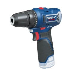 Wiertarko-wkrętarka akumulatorowa 12V DEDRA MAUS DED7330 32Nm, dwa biegi 0-400/0-1300 obr/min, uchwyt 10mm