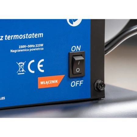 Nagrzewnica olejowa 51kW, termostat, kółka, czarna DEDRA DED9964AT