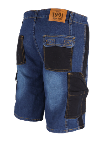 Szorty jeans'owe, krótkie dżinsy robocze, szorty z denimu DEDRA BH45ST-S gramatura 280g/m2, rozmiar S