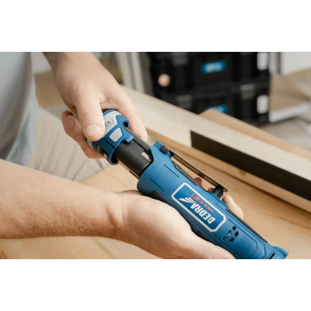 Klucz kątowy akumulatorowy 12 V, grzechotka akumulatorowa DEDRA MAUS DED7334, 45 Nm, uchwyt 3/8"