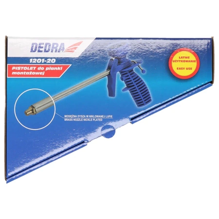 Pistolet do pianki montażowej DEDRA 1201-20 plastikowy