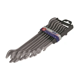 Zestaw kluczy płaskich DEDRA 1409 8szt.CrV 6-22 klucze PŁASKIE