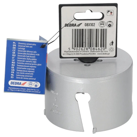 Otwornica uniwersalna TCT  DEDRA 08X102 102mm 5/8''