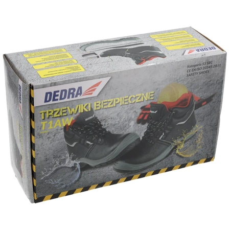 Trzewiki bezpieczne, buty BHP  DEDRA BH9T1AW-46 skórzane, rozmiar: 46, kat.S3 SRC