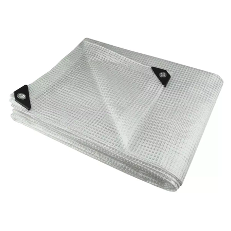 Plandeka 2x3m, 100g/m2 przeźroczysta, zbrojona DEDRA N09023