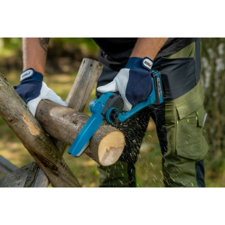 Mini piła łańcuchowa akumulatorowa, bezszczotkowa mini pilarka 18 V DEDRA SAS+ALL DED7180, prowadnica 6", silnik bezszczotkowy