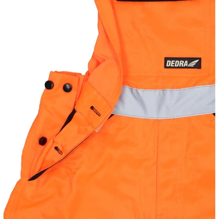 Spodnie ochronne ogrodniczki DEDRA BH81SO2-XL odblaskowe rozmiar XL, pomarańczowe