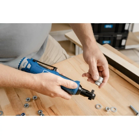 Klucz kątowy akumulatorowy 12 V, grzechotka akumulatorowa DEDRA MAUS DED7334, 45 Nm, uchwyt 3/8"