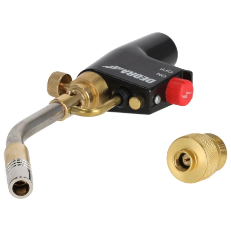 Palnik gazowy z zapłonem PIEZO 360° DEDRA 31A035, TURBO, MAPP-PROPAN, 3,8 kW/ 3,2 kW