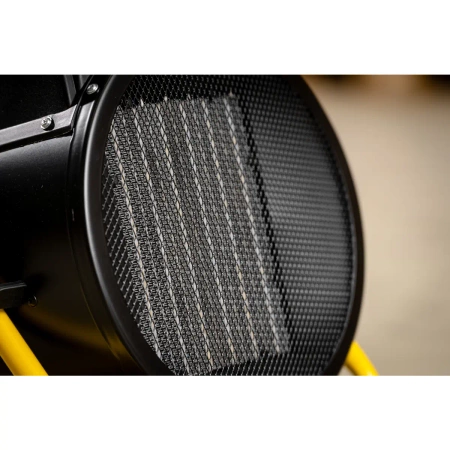 Nagrzewnica elektryczna PTC 5,0kW, 400V, okrągła, czarna DEDRA DED9932C ceramiczny element grzejny