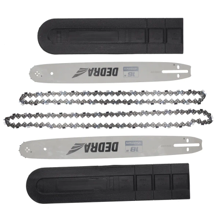 Pilarka spalinowa łańcuchowa 2,4kW 58 cm³, DEDRA DED8718P2, dwie prowadnice: 18" (45cm) oraz 16" (40cm)