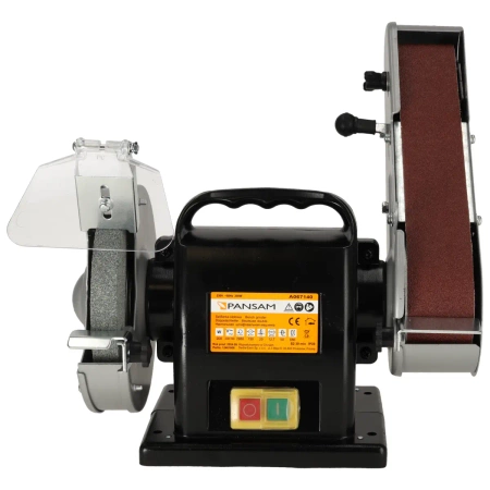 Szlifierka stołowa z taśmą A067140 PANSAM 200W, 150x20mm, do pracy na sucho