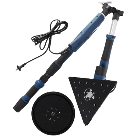 Szlifierka do gipsu wysięgnikowa duo, żyrafa DEDRA DED7758 710W, tarcza 225mm, trójkątna głowica, torba