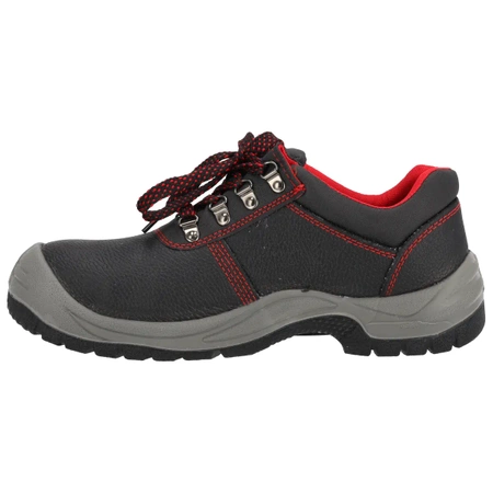 Półbuty bezpieczne, buty BHP  DEDRA BH9P1A-41 skórzane, rozmiar: 41, kat.S1P SRC