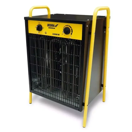 Nagrzewnica elektryczna 22kW, 400V, kwadratowa, czarna DEDRA DED9926