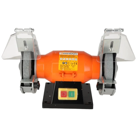 Szlifierka stołowa, dwutarczowa A067100 PANSAM 150W, 125x16mm, do pracy na sucho