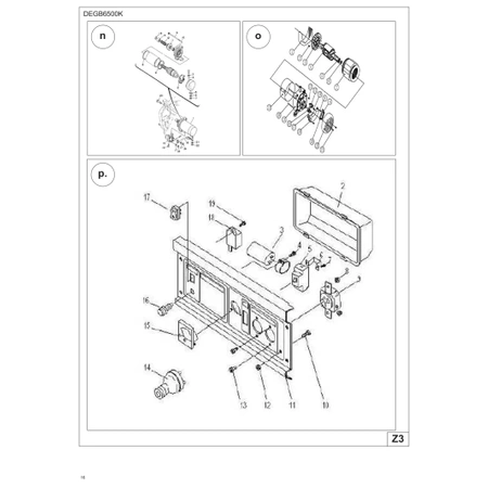 Części zamienne do agregatu prądotwórczego DEDRA DEGB6500K