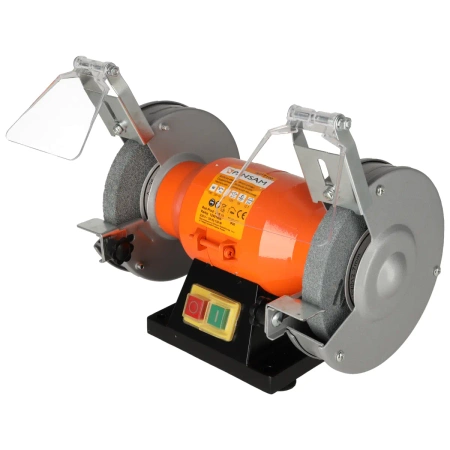 Szlifierka stołowa, dwutarczowa A067100 PANSAM 150W, 125x16mm, do pracy na sucho