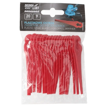 Plastikowe ostrza do podkaszarki DEDRA DED69902 20szt