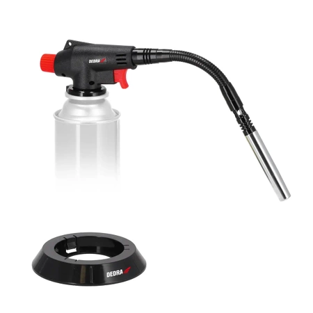 Palnik gazowy z zapłonem PIEZO, elastyczna dysza, 3kW, DEDRA 31A034