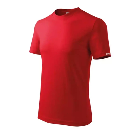 Koszulka męska t-shirt DEDRA BH5TC-XL XL, czerwona, 100% bawełna