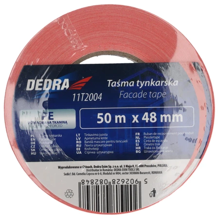Taśma tynkarska, taśma elewacyjna, profesjonalna 48mm x 50m, DEDRA 11T2002