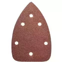 Papier ścierny do szlifierki delta DEDRA DED79416 gr. 180, 140x140x80mm, mocowane na rzep, 5szt