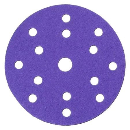 Tarczki ścierne ceramiczne 150mm, #150 DEDRA DED79825, rzep, kpl 5szt