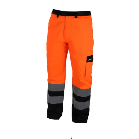 Spodnie ochronne DEDRA BH81SP2-XXL  odblaskowe rozmiar XXL, pomarańczowe