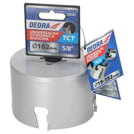 Otwornica uniwersalna TCT  DEDRA 08X102 102mm 5/8''
