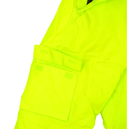 Spodnie ocieplane ogrodniczki DEDRA BH80SO1-XXXL rozmiar XXXL, żółte