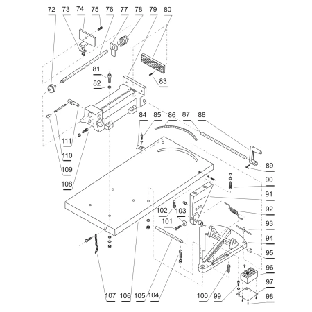 Części zamienne do przecinarki taśmowej do metaluDEDRA DED7723